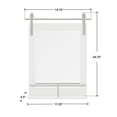 thumbnail image 5 of FirsTime & Co. Gray Ingram Barn Door Wall Mirror With Shelf, Farmhouse, Rectangular, 19.75 x 4.5 x 24.75 in, 5 of 5