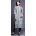 thumbnail image 2 of Bimba Tunique Droite à Manches 3/4, Hauts Imprimés, Kurta, Tenue d'Été pour Femmes, 2 of 6