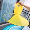 thumbnail image 3 of Chubasquero para niños, chubasquero de pato para niños pequeños y sombrero de paraguas, OVNI impermeable para bebés y niños (amarillo.L), 3 of 4