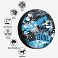 thumbnail image 6 of Kdxio Football Time for Tire Cover Wheel Protectors Tyre Covers Weatherproof Wheel Covers Universal Fit for Trailer Rv SUV Truck Camper Travel Trailers 16 inch, 6 of 8