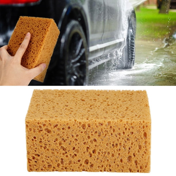 Herramienta de limpieza de esponja para automóvil, limpiador de esponja para automóvil antideslizante de mano de forma cuadrada, herramienta de lavado de esponja para automóvil resistente y duradera