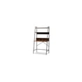 thumbnail image 2 of Baxton Studio Palmira Modern Industrial Walnut Brown Finished Wood and Black Metal Desk with Shelves, 2 of 6