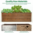 thumbnail image 4 of Funcid 6x3x2ft Galvanized Raised Garden Beds Large Metal Garden Beds Galvanized Steel Planter boxes Outdoor for Vegetables Flowers Herbs, 4 of 9