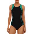 thumbnail image 1 of Beautyin Women's One Piece Athletic Racerback Swimsuit Slimming Bathing Suit, 1 of 5