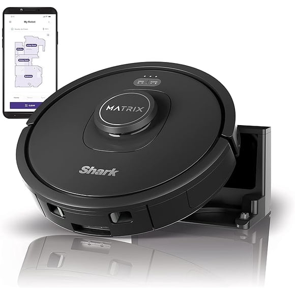 Refurbished - Shark Matrix Robot Vacuum with Self-Cleaning Brushroll for Pet Hair, No Spots Missed on Carpets and Hard Floors