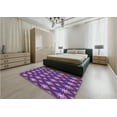 thumbnail image 5 of Ahgly Company Machine Washable Indoor Square Transitional Purple Area Rugs, 8' Square, 5 of 7