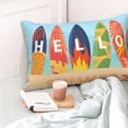 thumbnail image 4 of KLL Hello Summer3 Pillow Covers Envelope Closure,Super Soft and Cozy Fuzzy Fleece Pillow Case Cover 20"x30", 4 of 5