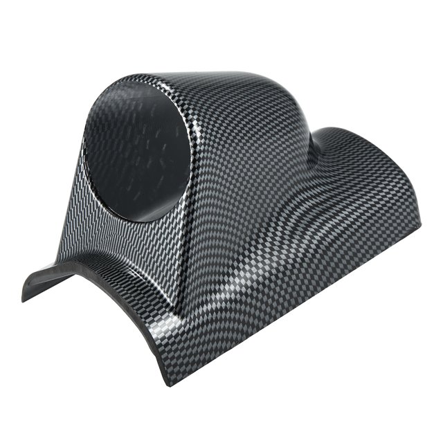 52mm 2" Single Hole Universal Console Dashboard Pillar Gauge Holder Car Panel Shell Carbon Fiber Pattern Left Driving
