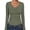 Army Green, variant on Long Sleeve Shirts for Women Soft Comfy Ribbed Knit Fitted T-Shirts Casual Trendy Y2K Basic Tops Fall Winter Underscrub Layering Clothes Navy Blue Medium