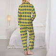 thumbnail image 6 of Goofa Mardi Gras Purple Yellow Plaid Printed Women’s 2 Piece Pajama Set Super,Pajamas Women's Long Sleeve Sleepwear Soft Button Down Loungewear Pjs Lounge Set Nightwear-X-Large, 6 of 9