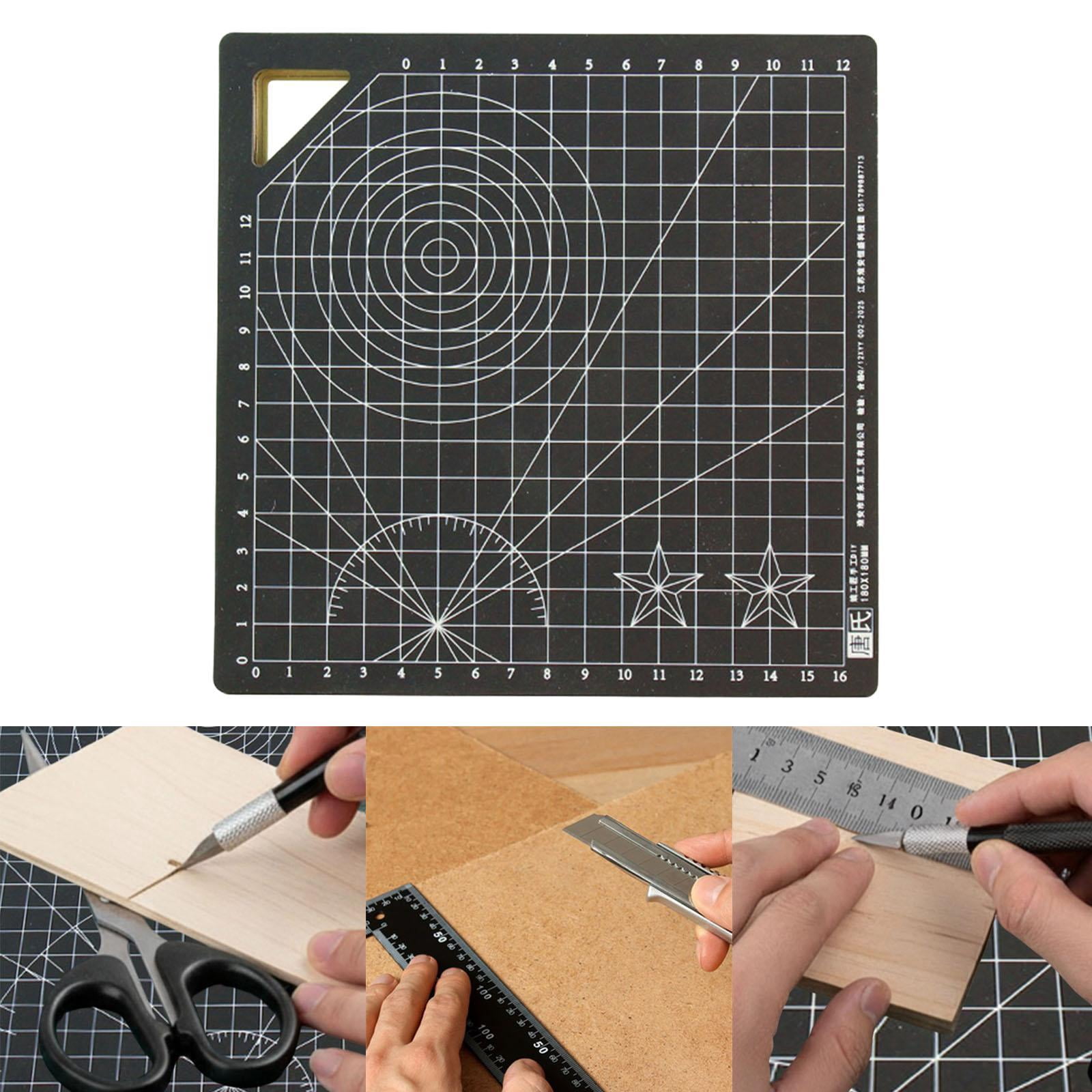 GUOOL Cutting Mat Double Sided Non Slip Square Rotary Board Crafted From Thickened Wood Material for Sewing Scrapbooking Projects Suitable for DIY Crafts Ho 18 cm