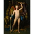 thumbnail image 2 of Friedrich Bury 15x18 Gold Ornate Wood Frame and Double Matted Museum Art Print Titled - Amor Triumphant (In or Before 1806), 2 of 4
