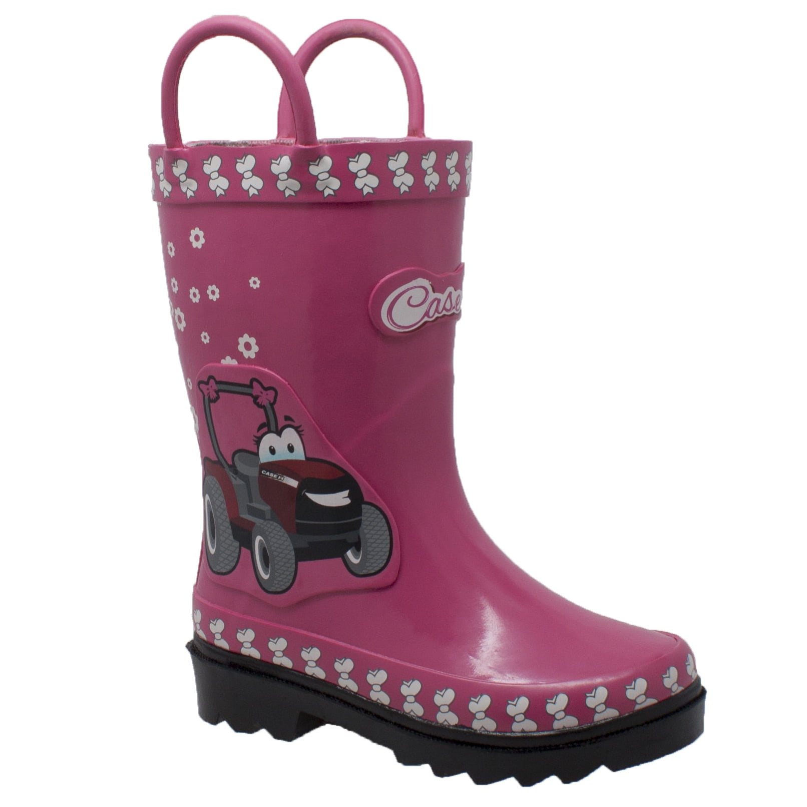 Children's 3D Fern Farmall Rubber Boot Pink