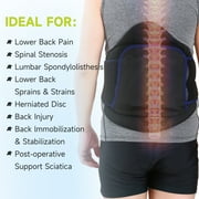 LSO Back Brace with Maximum Decompression Plate&Adjustable Arch Back Support,Dual Pulley System Lumbar Support Belt for Herniated Disc Pain Relief,Spine Stenosis,Sciatica,Scoliosis
