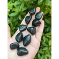 thumbnail image 2 of Black Tourmaline Tumbled Stones, 0.8"-1" Polished Black Tourmaline, 2 of 10