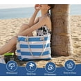 thumbnail image 4 of DAKIMOE Beach Bags For Women - Large Beach Tote Bags with Zipper Waterproof Sandproof Swim Pool Beach Bag Large Tote, 4 of 7