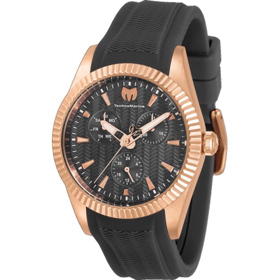 Technomarine Women's TM-719035 Sea Quartz 3 Hand Charcoal Dial Watch