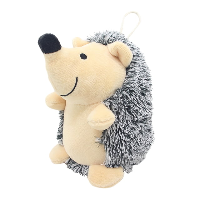 Erizo de peluche con sonido para mascotas, rompecabezas para perros, juguete de erizo suave para masticar (negro) Tmvgtek Para estrenar