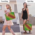 thumbnail image 2 of Large Capacity Tote Bag,Rainbow Color Checkered Pattern Handbag Fashion Luxury Tote Bag,15.7"x13"x 5.1" Inches,Laptop Compatible, 2 of 2