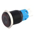 thumbnail image 1 of Noref 2 Pcs Interrupteur en Métal Autobloquant 16mm avec Lampe LED, 1 of 8