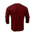 thumbnail image 4 of GXFC Men Henley T Shirts Long Sleeve Shirts Tee Top with Pocket, 4 of 7