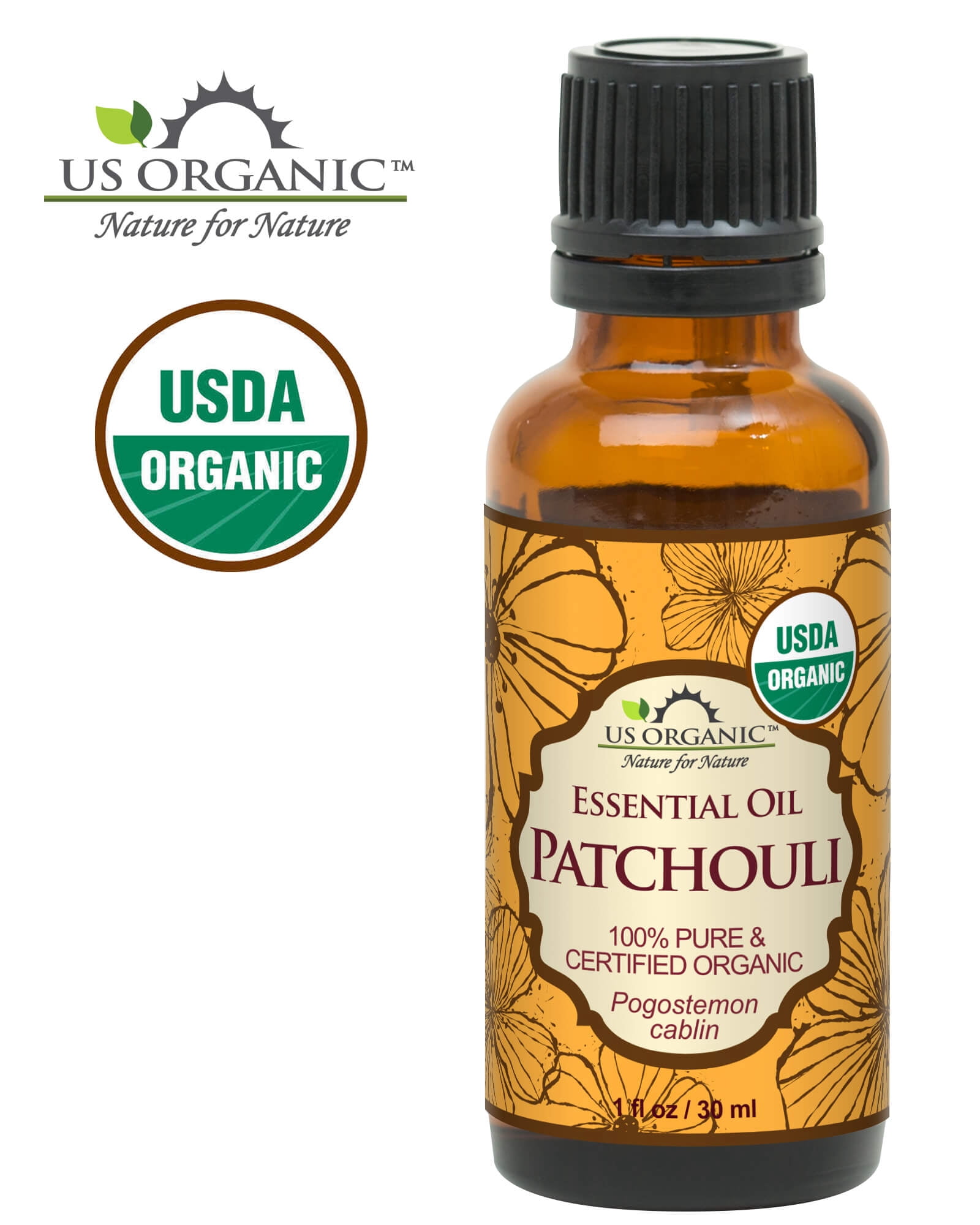 US Organic Patchouli Essential Oil, 100% Pure Certified USDA Organic