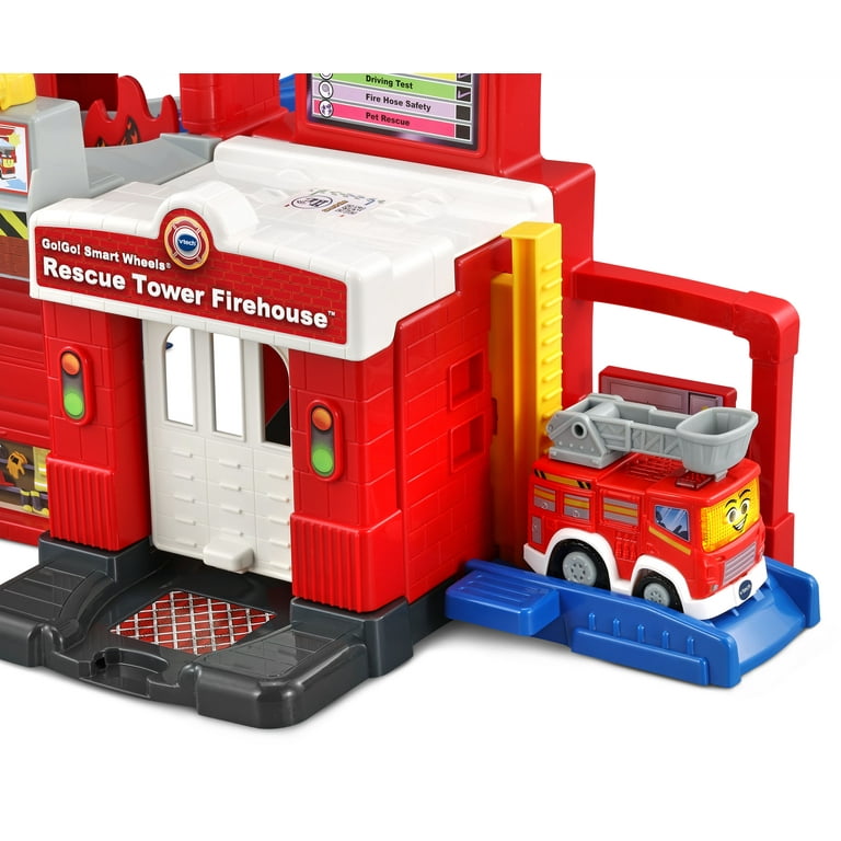 VTech Go! Go! Smart Wheels Save the Day Fire Station Playset with Truck 