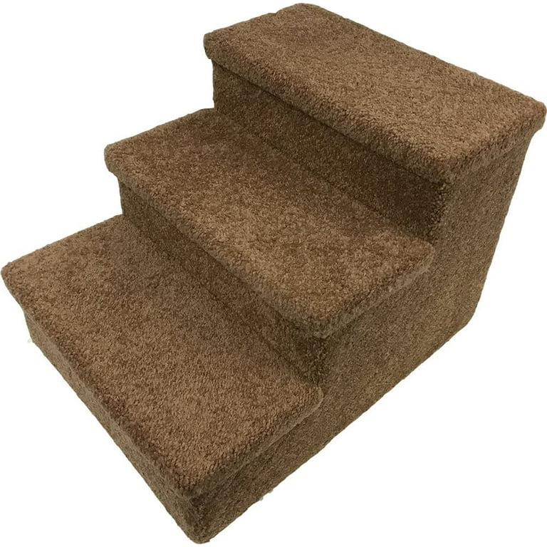 Penn-Plax 3-Step Carpeted Pet Stairs Great for Cats Dogs