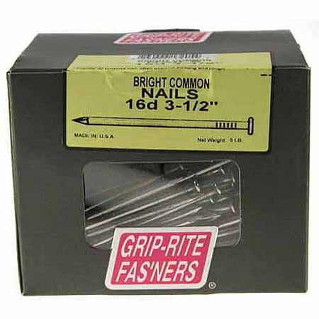 Prime Source 5-lb Bright Smooth Shank Common Nail, 3-1/2"