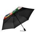 thumbnail image 2 of FORMRS Travel Umbrella Folding Auto Open Close Windproof Rain UV Protection, Pink Colorful Circles, 2 of 8