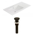 thumbnail image 1 of American Imaginations 39.75-in. W 1 Hole Ceramic Top Set In White Color AI-23872, 1 of 7