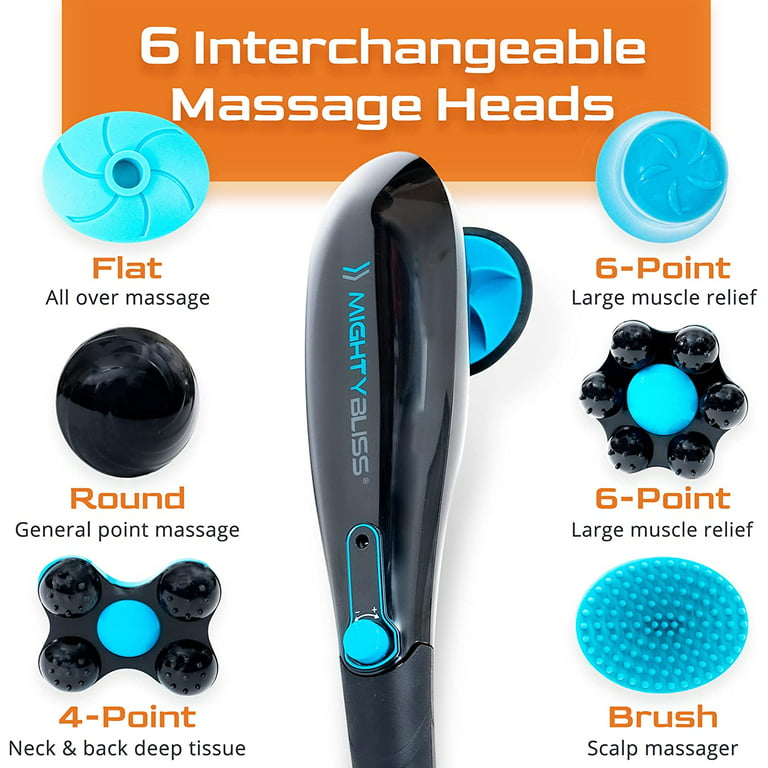 Mighty Bliss Deep Tissue Back and Body Massager {Cordless} Electric Handheld