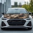 thumbnail image 3 of KUIFORTI American Car Hood Cover Flag Bear Car Hood Covers Camo Car Decor Hood's Flags Patriotic Accessories Thicken Breathable Car Cover for All Season - Fit Most Cars, Sedan and SUV, 3 of 6