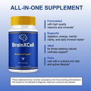 (3 Pack) BrainXCell Premium Nootropic Supplement, Brain X Cell (180 Capsules)