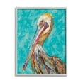 thumbnail image 3 of Stupell Industries Bold Pelican Bird Varied Collage Pattern Stripes Painting Gray Framed Art Print Wall Art, Design by Lisa Morales, 3 of 5
