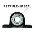 thumbnail image 3 of MAPLE ACE UCP207-20 Pillow Block Bearing 1-1/4" Bore, 2-Bolt, Self-Aligning, R3 Triple Lip Seal, Heavy Duty (Qty 4), 3 of 8