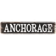 thumbnail image 1 of ANCHORAGE Gift Chic Metal Sign Home Decor Cities 4x18 204180007210, 1 of 1
