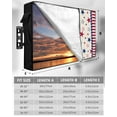 thumbnail image 2 of 4th of July Outdoor TV Cover 70 to 75 Inch Weatherproof, Blue Red Striped Stars Independence Day 600D Oxford TV Covers with Waterproof Zipper, Outside Flat TV Screen Protector Size 68"Wx42"Hx4.5"D, 2 of 7