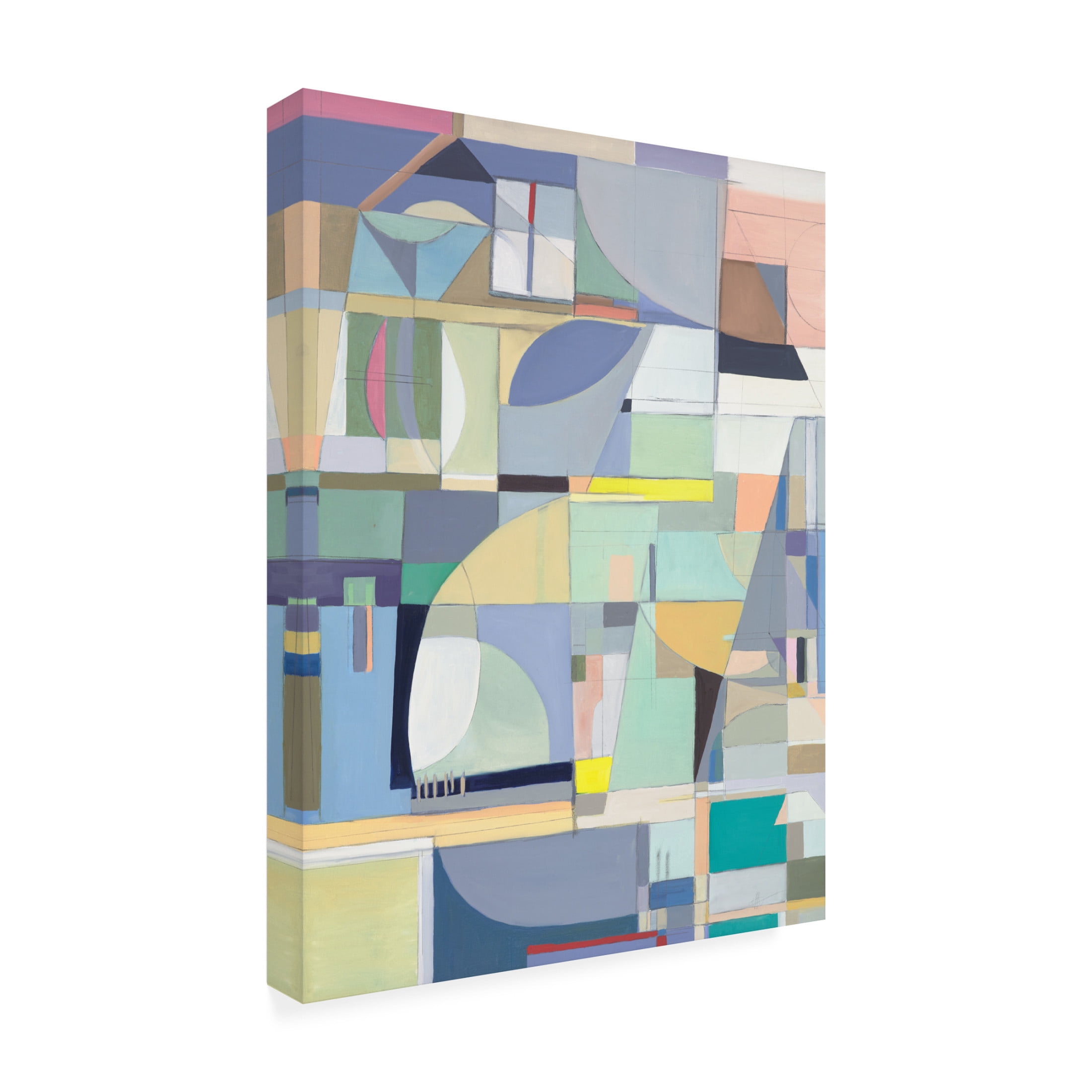 Canvas Wall Art - Ellen Kossoff 'Geometree' Wall Art for Living Room, Bedroom, or Office Décor by Trademark Fine Art - 14 x 19 Inches