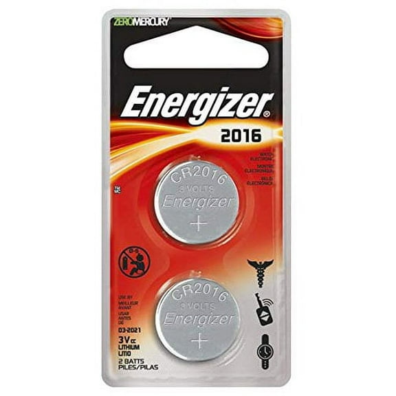 Energizer CR2016 Coin Cell 2-Pack