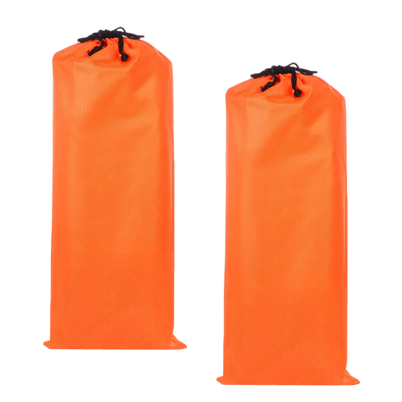 Uxcell 2 Pcs 23.6 x 9.8 Inch Tripod Monopod Case Bag, Oxford Cloth Foldable Tripod Carrying Case Bag with Drawstring, Fits Speaker/Light Stand/Studio/Outdoor/Travel/Camping, Orange