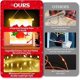 thumbnail image 4 of Pancartas navideñas con luces de cadena, diseño de galletas, decoración navideña para fiesta, pancarta navideña roja brillante para colgar., 4 of 5