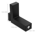 thumbnail image 2 of FESTFENDS 2Ud Soportes Negros Para Estantes Flotantes De Vidrio Compatibles Con Grosores Variados, 2 of 8
