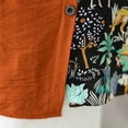 thumbnail image 7 of Sexlip Womens Swimsuit Set Floral Patchwork Cover Up Design Crew Neck Short Sleeve Loose Silhouette Quick Dry Fabric for Beach Outings Orange L, 7 of 7