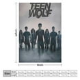 thumbnail image 3 of Teen Wolf Luxury Flannel Blanket - Super Soft Anti-Static Plush Warm Blanket for Sofa Bed - Extra Large Cozy Blanket for Men and Women, Home Decor Gift., 3 of 10