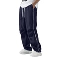 thumbnail image 6 of Mgmyaa Men's Flat Front Sports Pants With Drawstring Elastic Waist Stretchable Adjustable Straight Leg Full Length Soft Lightweight For Jogging, 6 of 8