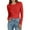 Red(Womens Tops), variant on ZHYou Women Slim Fit Leaf Pattern Knit Tops,Long Sleeve,Round Neck Stretchy Soft Fashion Sweaters,Red,Size S