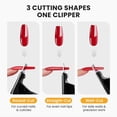 thumbnail image 3 of MelodySusie Nail Clippers, Adjustable Stainless Steel Trimmer for Fake Nail Tips and Acrylic Nails, Black, 3 of 8