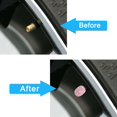thumbnail image 4 of WINKA Tapones para vástago de válvula, 4 unidades, hechos a mano, con diamantes de imitación, universales, para válvula de neumático de coche, a prueba de polvo e impermeables, accesorios para coche,, 4 of 5