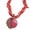 Red, variant on Eosunjian Retro Vintage Necklace Bright-colored Bohemian Style Exquisite Sweater Chain for Daily Life Red